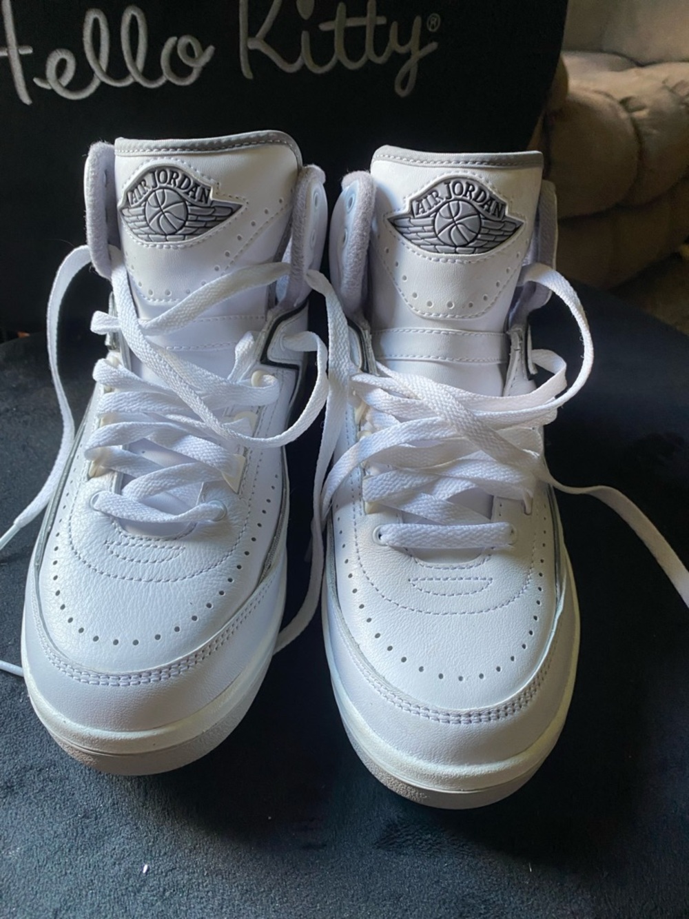Jordan Kids White High-Top Sneakers